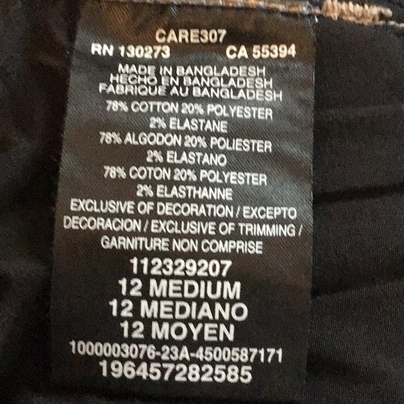 LEE COMFORT FLARE JEANS, 12M medium denim finish, NWOT - Picture 3 of 3